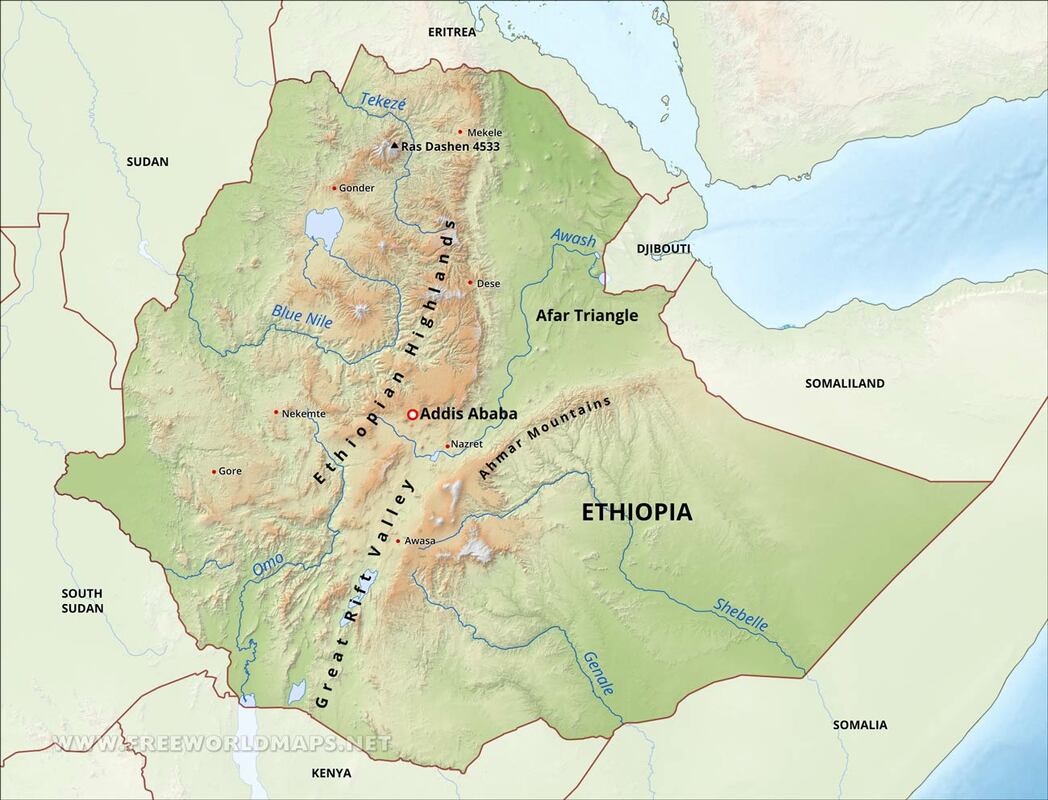 Map Of Ethiopia Africa Incredible Free New Photos - Blank Map of Africa